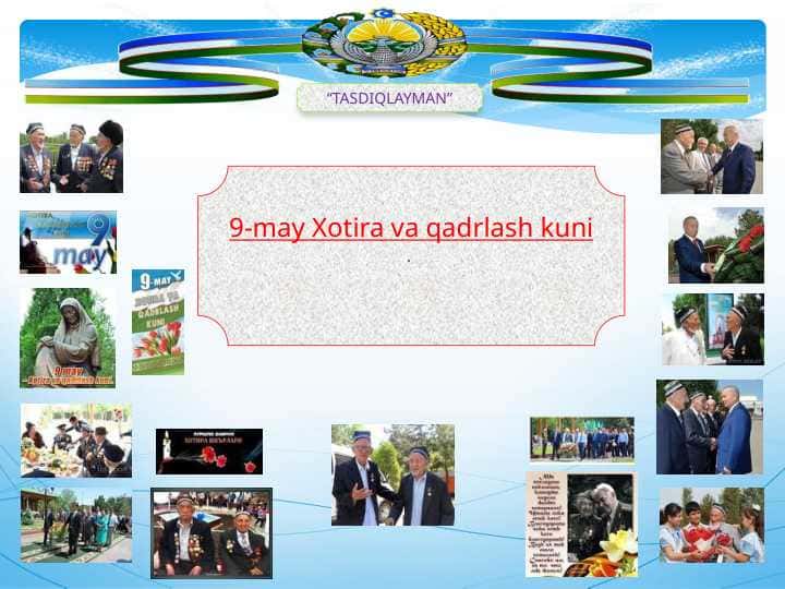 9-may Xotira va qadrlash kuni