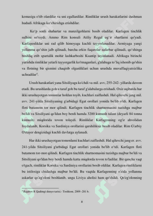 Puni urushlari 8