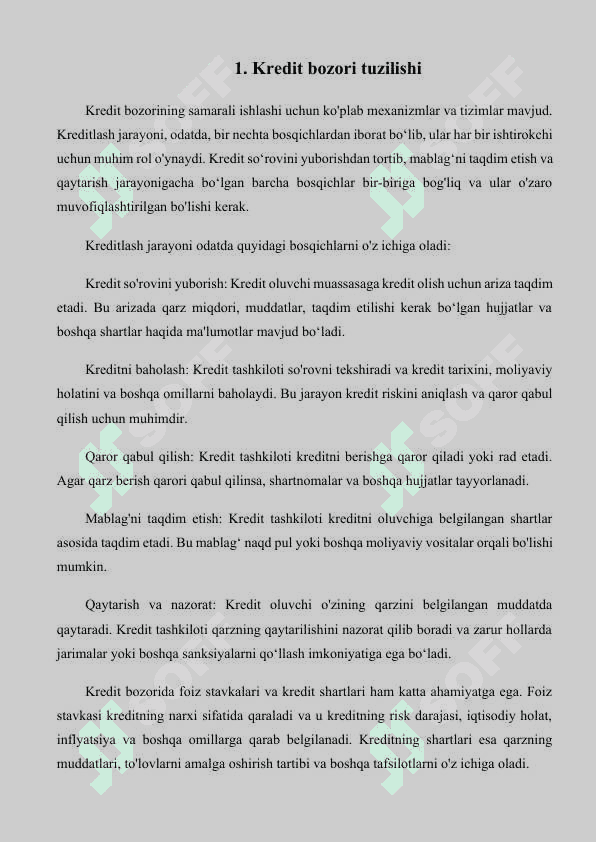 Kredit bozori va uning ishtirokchilari 3
