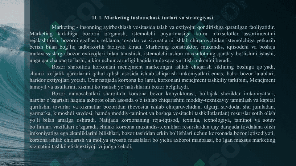 Marketingni boshqarish 3