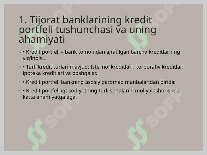 Tijorat banklarining kredit portfelini ekonometrik modellashtirish 4