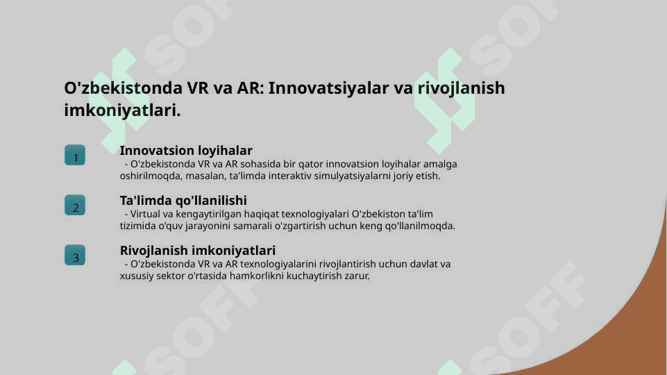 Virtual va kengaytirilgan haqiqat texnalogiyalar 7