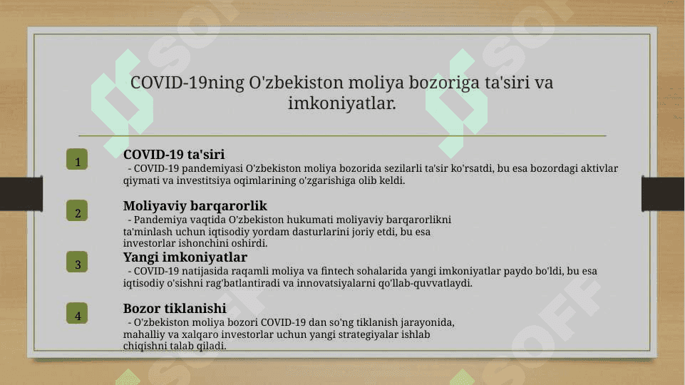 Covid 19 jahon moliya bozorida tasiri 8