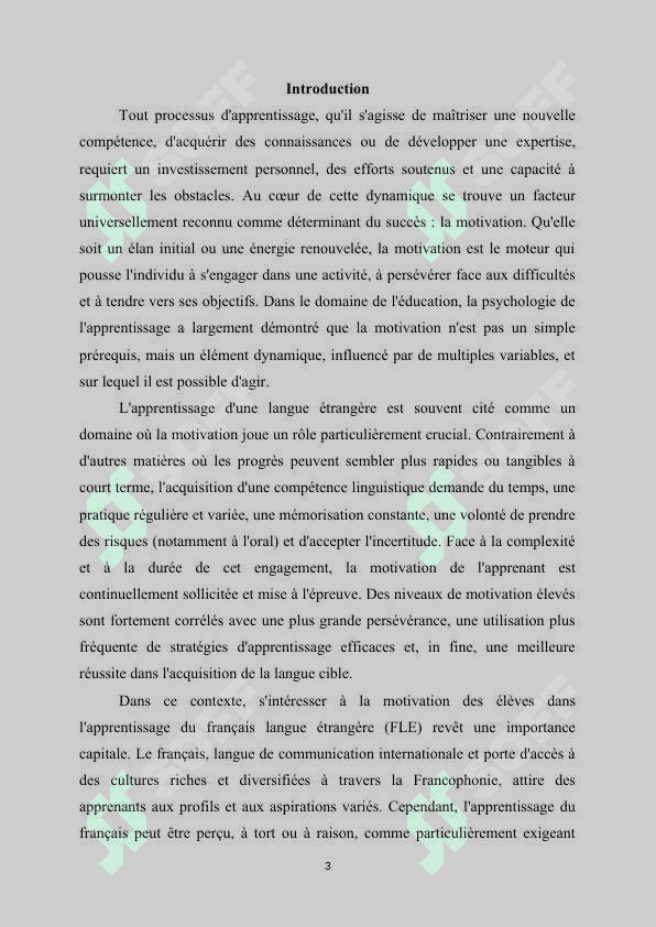 La motivation des élèves dans l‘apprentissage du français 3