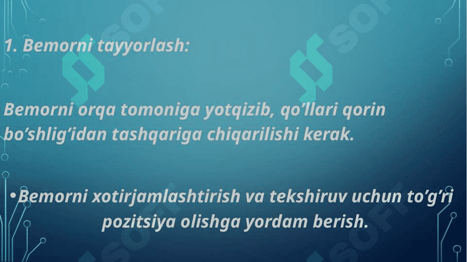 Mavzu: Amaliy koʻnikmalar.Taloq palpatsiyasi 3