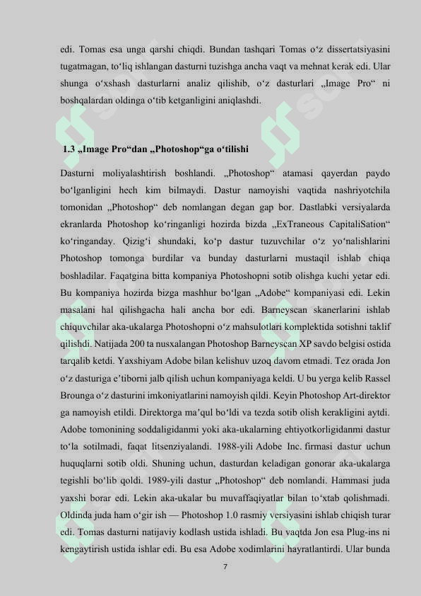 Adobe Photoshop dasturining grafik fayllarni  import va eksport qilish tomonlari 7