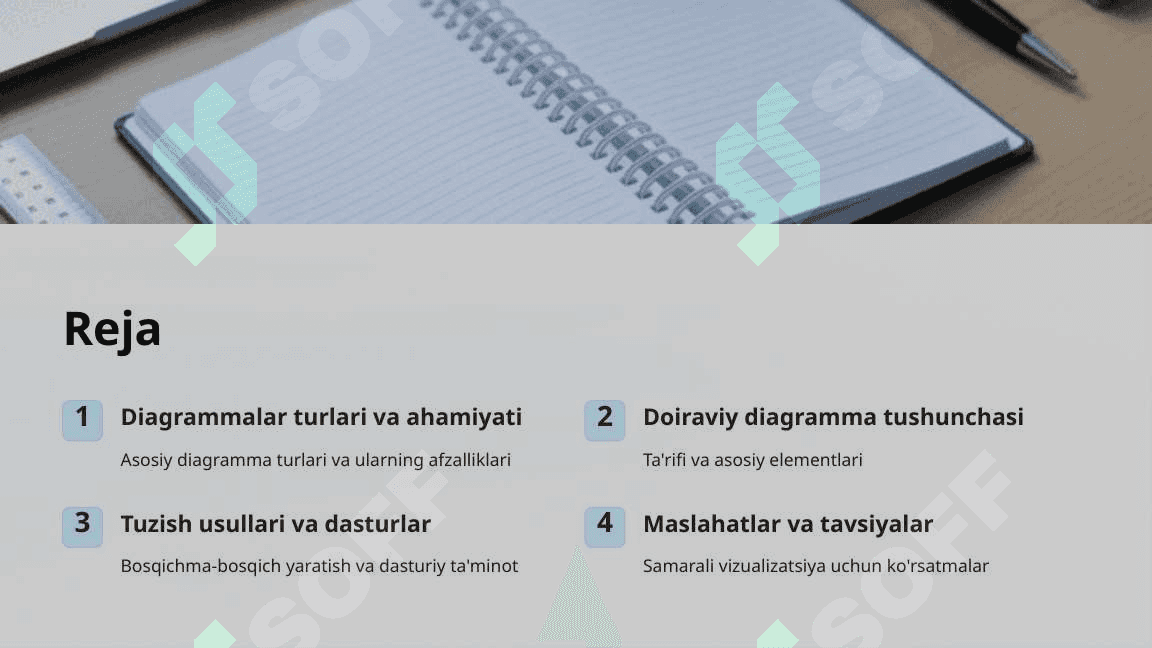 Ma’lumotlarni doiraviy diagrammada tasvirlash 2