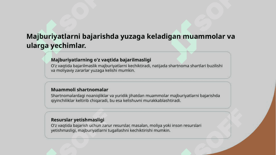 Fuqarolik huquqida majburiyatlarni bajarish 7