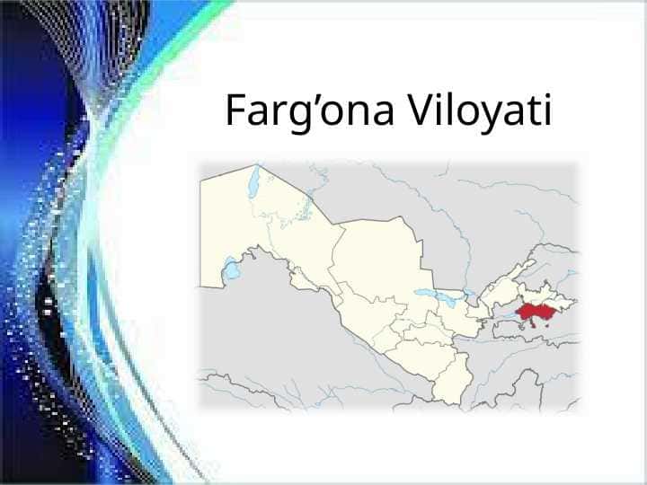Farg'ona viloyati makroidtisodiy ko'rsatkichlar