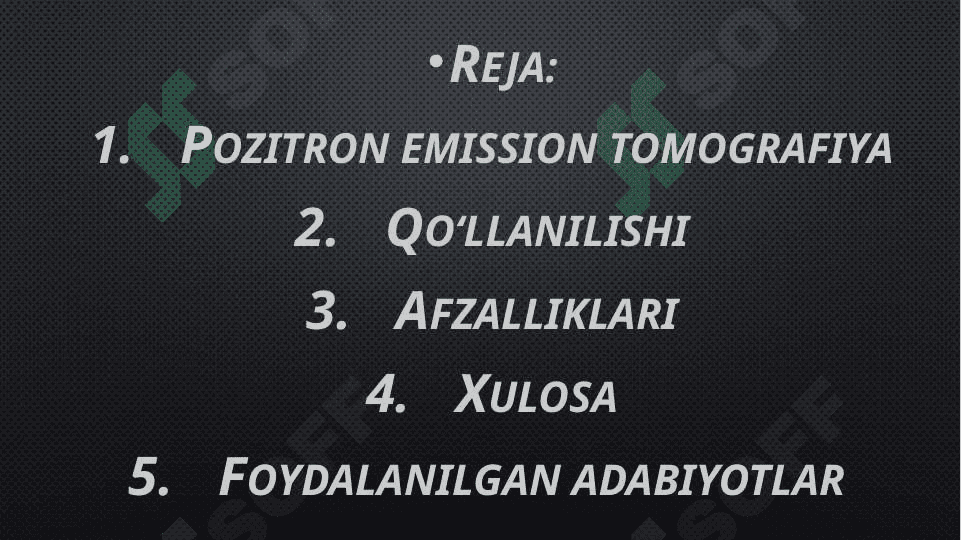 Mavzu: Pozitron emission tomografiya 2