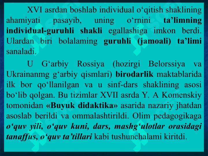 Ta’limni tashkiliy shakllari va metodlari 6