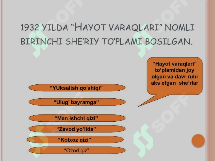 zulfiya hayoti va ijodi 6