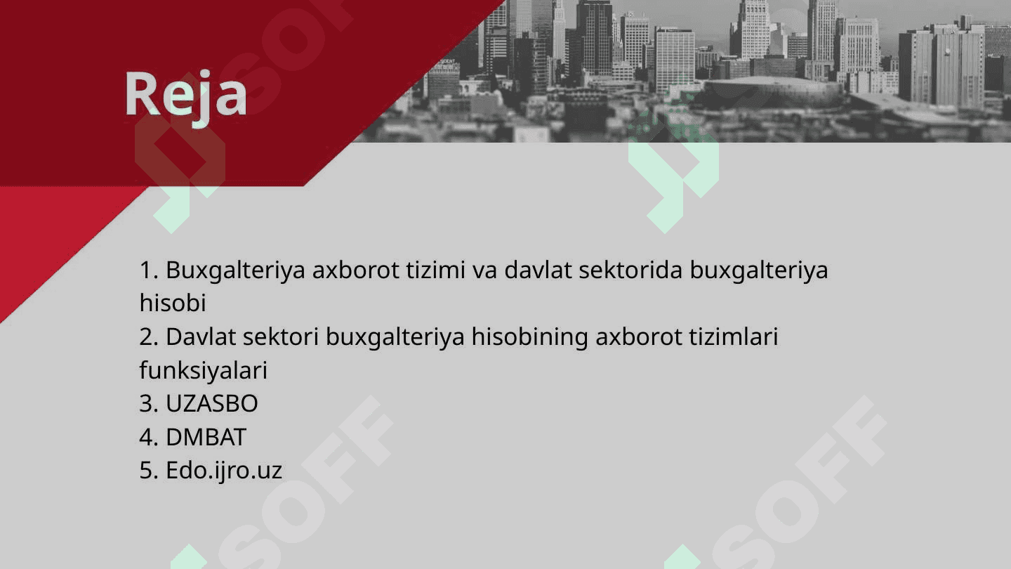 Davlat sektori buxgalteriya hisobining axborot tizimlari 2