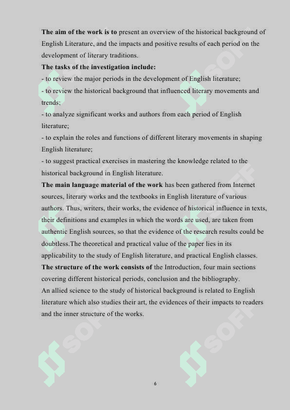 HISTORICAL BACKGROUND OF ENGLISH LITERATURE 6