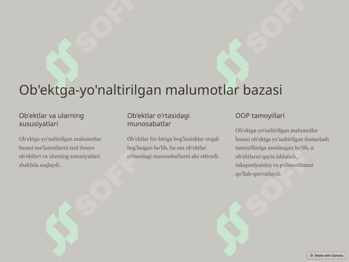 Malumotlar bazasi turlari va xususiyatlari 4