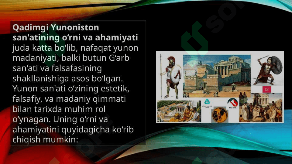 Qadimgi Yunoniston Gretsiya san’ati 3