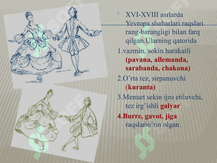 O’rta asr G’arbiy yevropa mamlakatlarida raqs san’ati 2