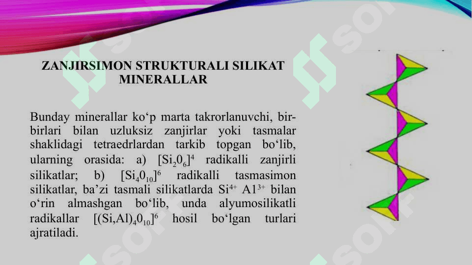 ZANJIRSIMON STRUKTURALI SILIKAT MINERALLAR 3