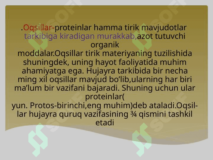 Oqsil biosintezida  DNKva RNK niro’li 2