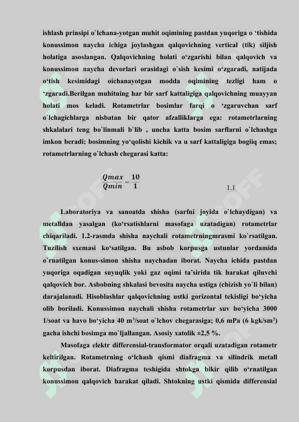 Suyuqlik va gazlar sarfini o'lchash 7