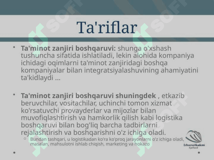 Logistika va tarqatish tuzilmalariga kirish 3
