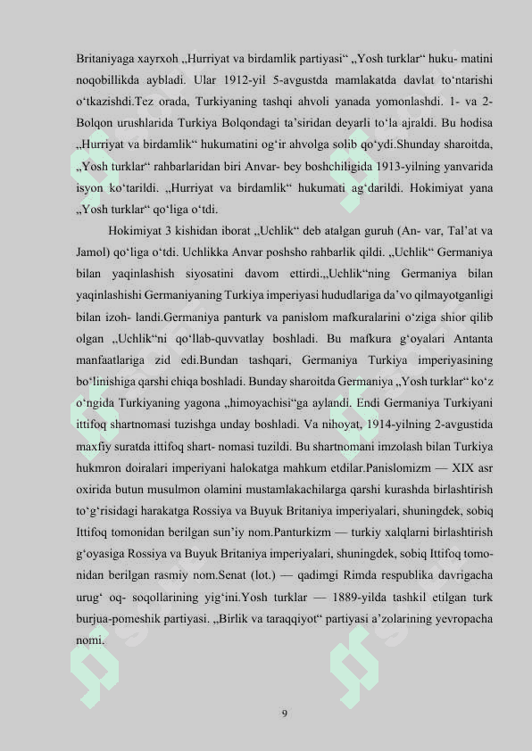 XIX ASR OXIRI XX ASR BOSHLARIDA TURKIYADAGI IJTIMOIY IQTISODIY VA SIYOSIY JARAYONLAR.docx 8