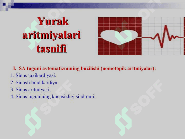 Yurak aritmiyasi va blokadalari 4