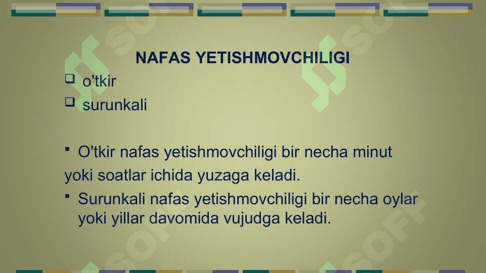 NАFАS ETISHMОVCHILIGI. O'PKА-YURАK 8