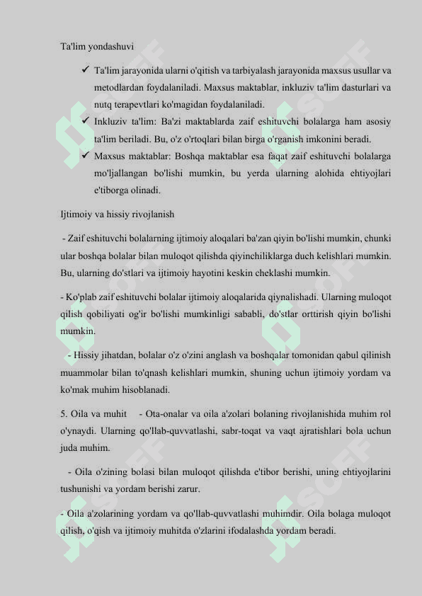 Zaif eshituvchi bolalar maktabida ona tili darslarining o’ziga xos xususiyatlari. 6