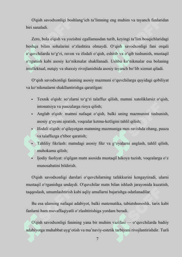 O'qish savodxonligi darslarida hikoya o'tish uslubiyati 7
