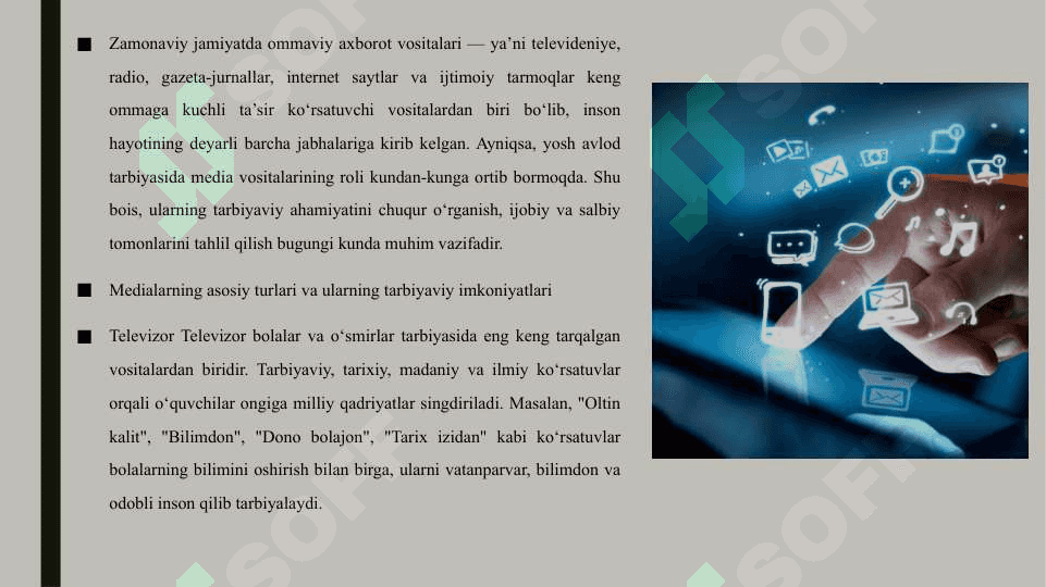 Medialarning tarbiyaviy ahamiyati 6