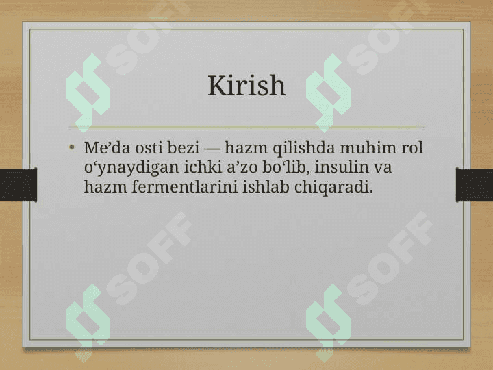 Me'da Osti Bezi Operatsiyalari 2