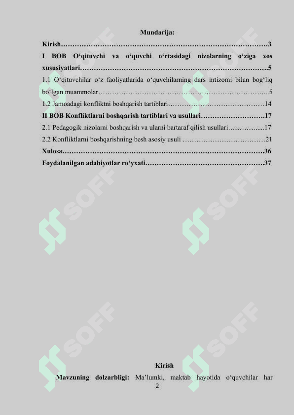 O‘qituvchilar, o‘quvchilar va tengdoshlar orasidagi konfliktlar 2