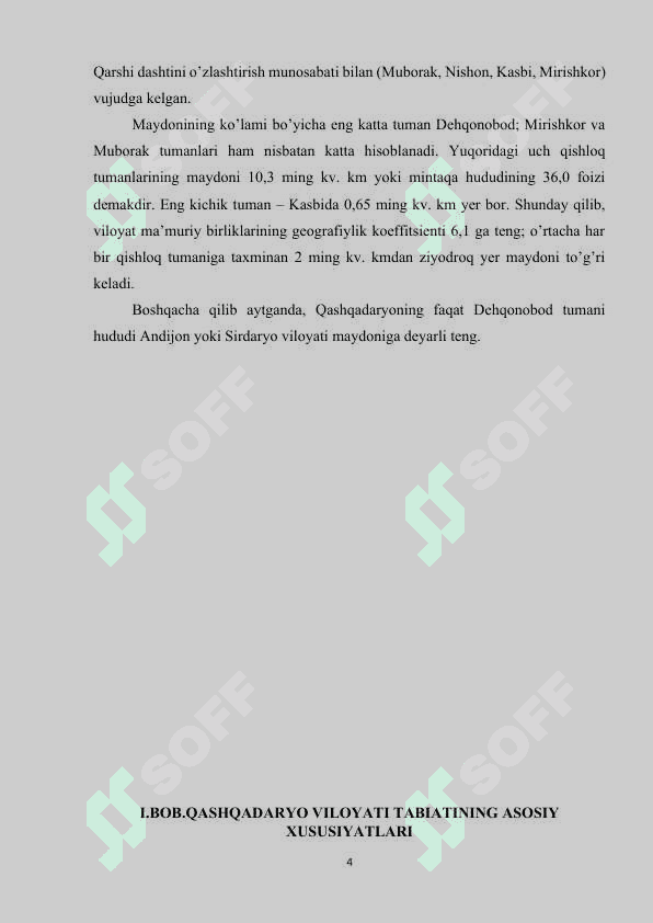 Qashqadaryo viloyatining iqdisodiy geografik tavsifi 4