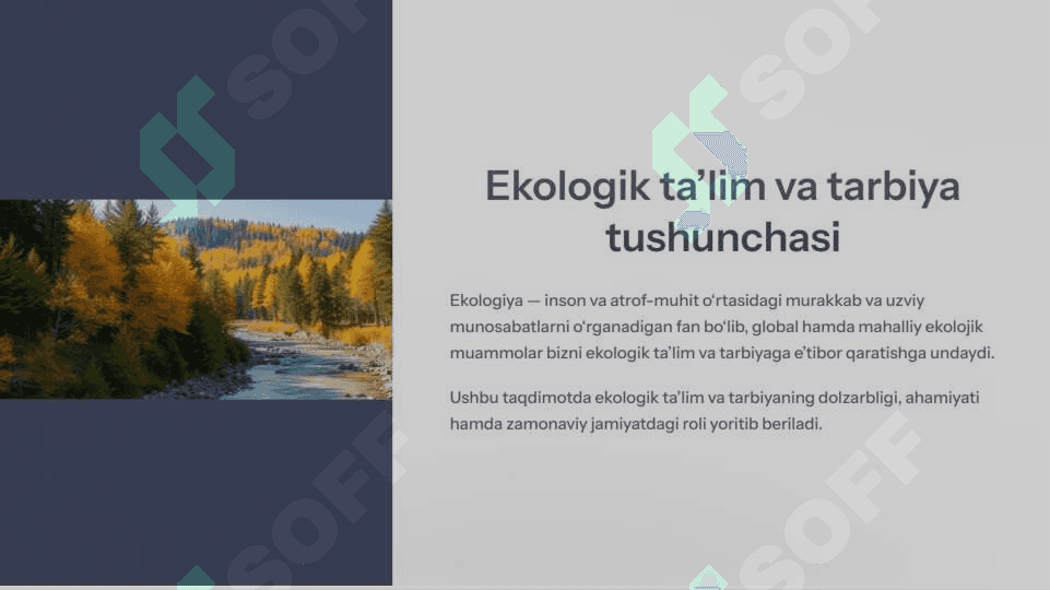 Ekologik ta’lim va tarbiya tushunchasi 3