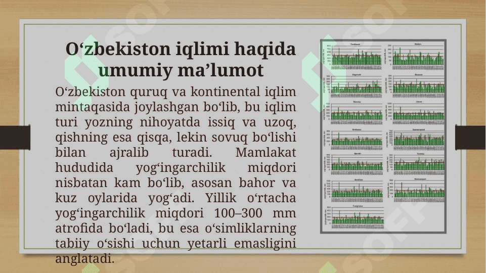 Daraxt turlari va ularning O‘zbekiston iqlimiga moslanishi 4