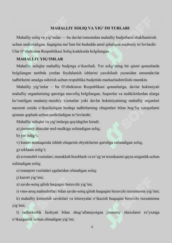 MAHALLIY SOLIQLAR 4