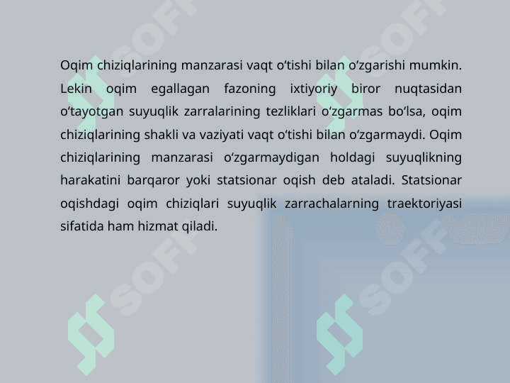Moddaning agregat holatlari. Suyuqlikning stasionar oqishi. Bernulli tenglamasi. 3