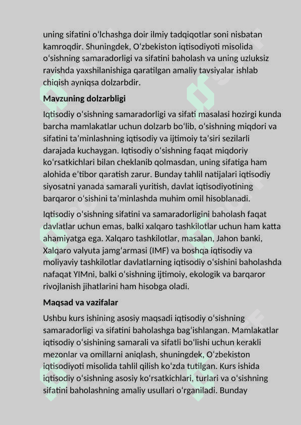 IQTISODIY O'SISH 5
