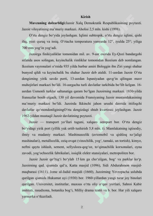 Jazoirda Arab qabilalarining milliy ozodlik kurashi 2