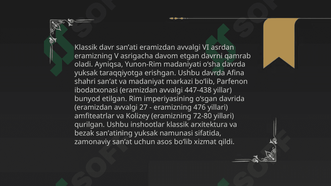 Qadimgi Yunoniston san'ati 8