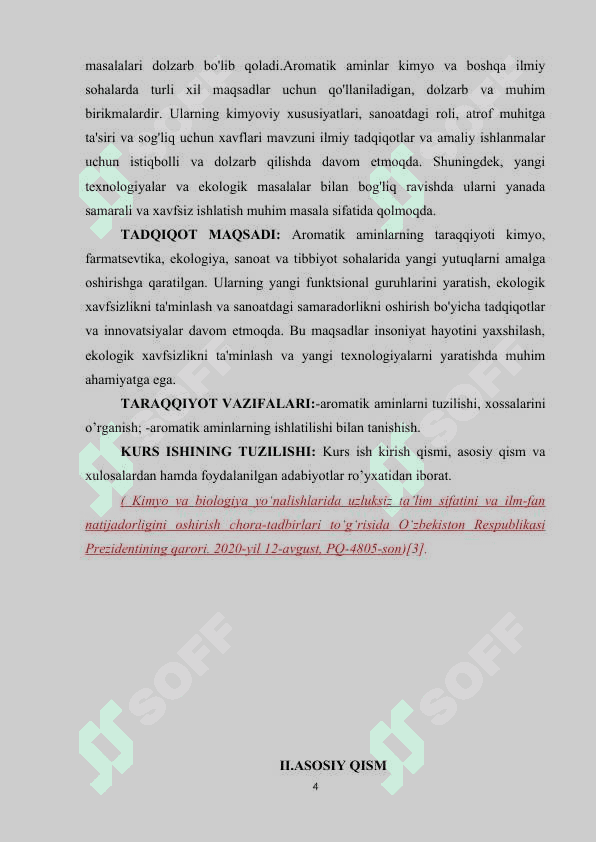Aromatik  aminlar- tuzilishi, xossalari, ishlatilishi 4