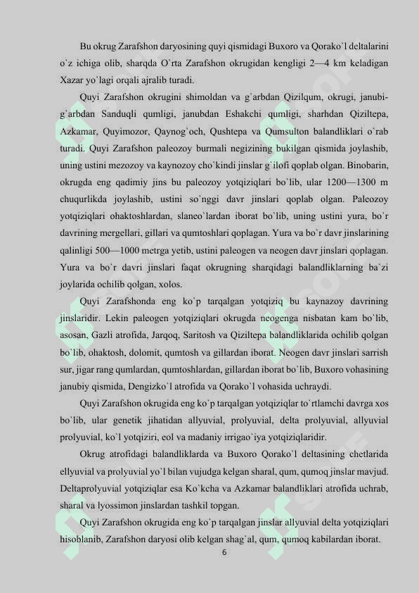QUYI ZARAFSHON TABIIY GEOGRAFIK OKRUGI 6