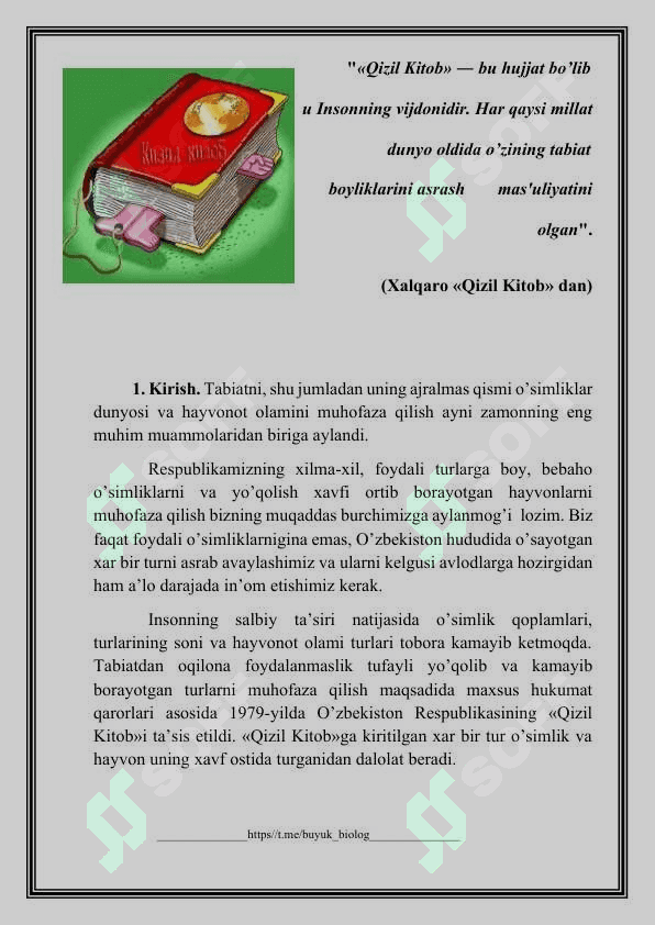 O’ZBEKISTON RESPUBLIKASINING QIZIL KITOBI 3