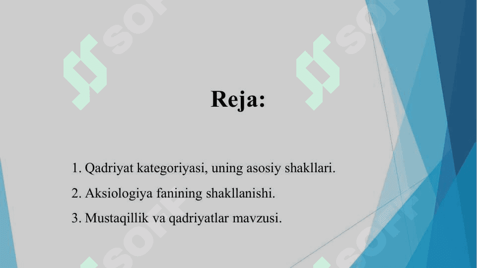 Qadriyat haqida umumiy tushuncha 2