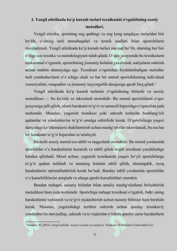 Ko‘p kurash turlari texnikasini o‘rgatish metodikasi 4