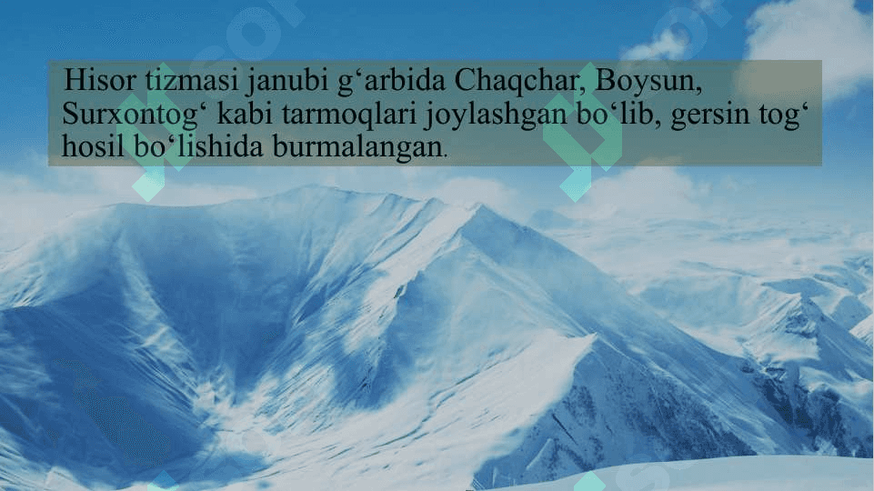 SURXONDARYO TABIIY GEOGRAFIK OKRUGI taqdimot 8