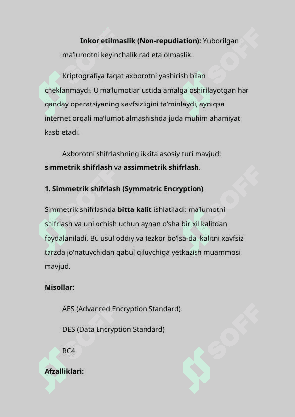 Kriptografik hujumlar orqali axborot  sizib chiqishi. 6