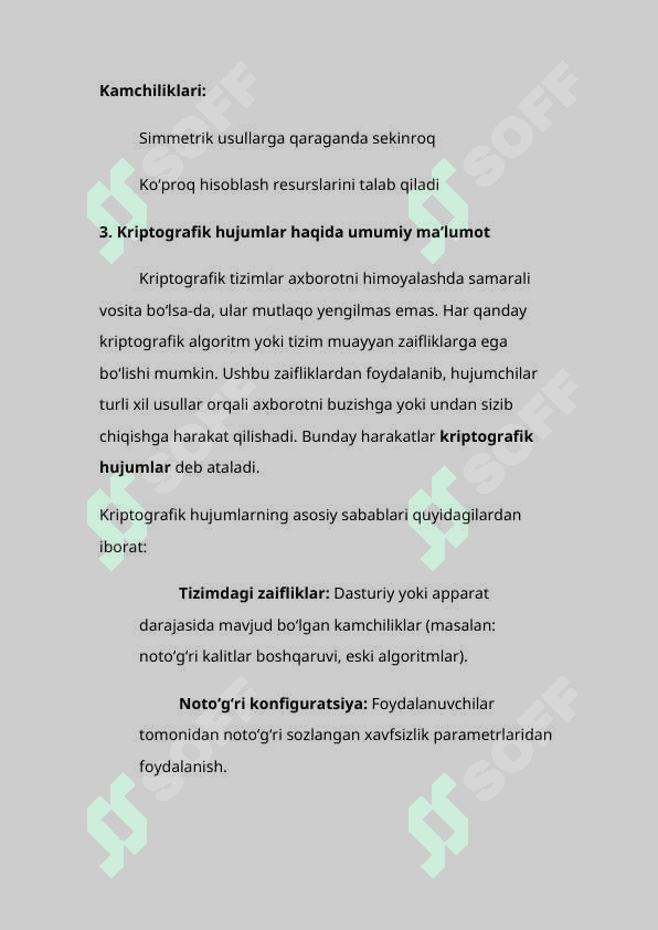 Kriptografik hujumlar orqali axborot  sizib chiqishi. 8