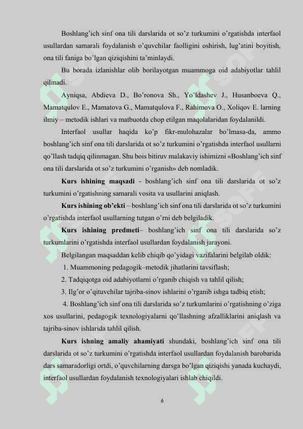 BOSHLANG‘ICH SINFLARDA SO‘Z TURKUMLARINI O‘RGATISHDA INTERFAOL METODLARDAN FOYDALANISH..docx 5